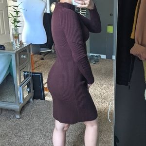 Mock Neck Dress